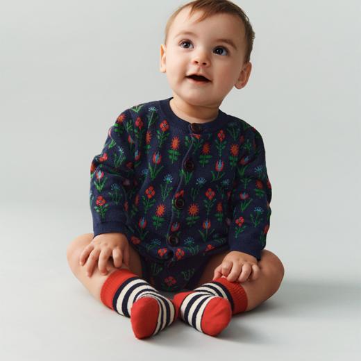 FUB 26SS新品 春夏有机绵经典网球袜条纹袜 商品图1