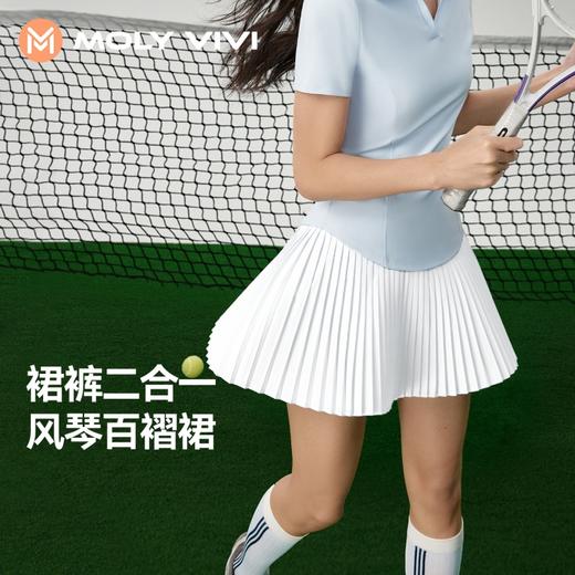 魔力薇薇高腰活力百褶裙女2026夏季新款遮胯防走光运动半身短裙裤 商品图0