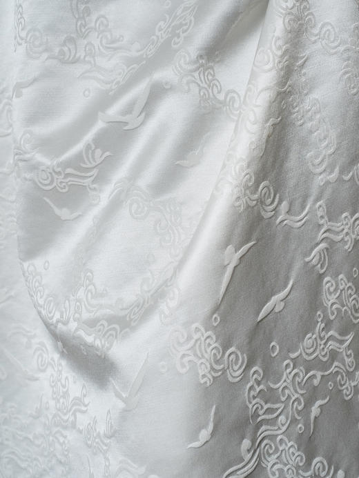 盛唐牡丹盛奢系列 | 闲云野鹤丝毛手绣连衣裙 商品图4