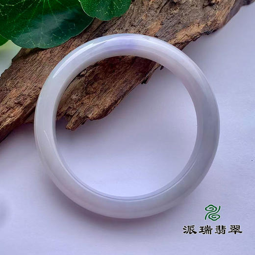 派瑞翡翠 翡翠手镯 糯种 紫色 商品图1