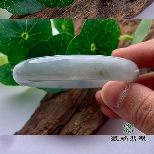 派瑞翡翠 翡翠手镯 糯种 飘花 商品图2