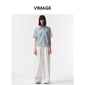VIMAGE纬漫纪休闲百搭减龄宽松上衣2026夏季新款V2513213