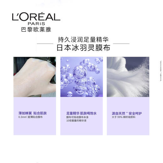 欧莱雅复颜玻尿酸膨润面膜15片 商品图4
