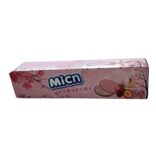 美至樱花草莓味夹心饼干116g/盒 商品图0