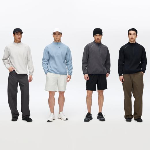 Oneup运动华夫格半拉链长袖 商品图4