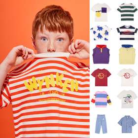 wynken 26SS新品 幼童短袖短裤套头衫鸭舌帽背心牛仔裤衬衫遮阳衣