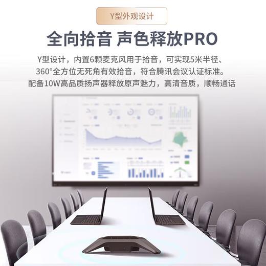 Lenovo联想 智会多功能全向麦DS300 专业会议级别音频 智能双讲 内置拓展坞功能 商品图3