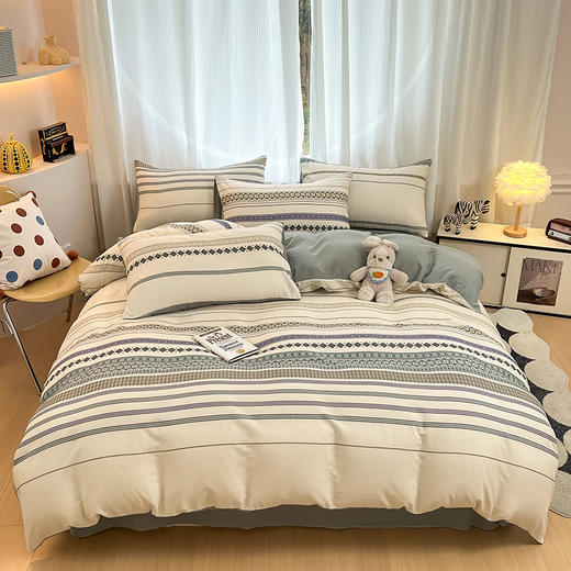 【限时秒杀】自然醒A类波西米亚全棉双层纱四件套HS（不参与优惠券） 商品图1