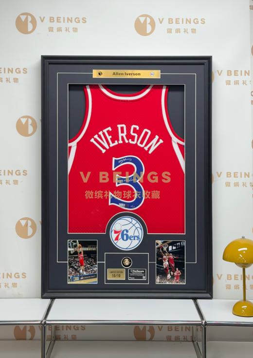 收藏系列 艾弗森 限量红 BEST 10/10 亲笔签名球衣 商品图1