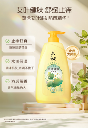 KJ 六神艾叶健肤沐浴露（止痒型）750g