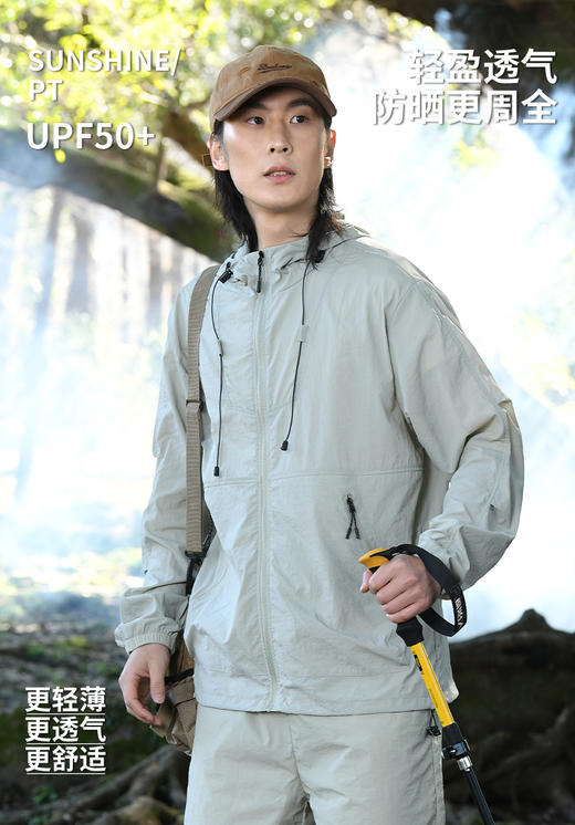 【79.9元2件防晒衣！福利款，先加购再下单】奔酷UPF50+防晒衣男女同款轻薄透气夏季必备BF35 商品图1