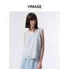 VIMAGE纬漫纪2026夏季新款百搭高级感显瘦无袖背心上衣V2513214 商品缩略图1