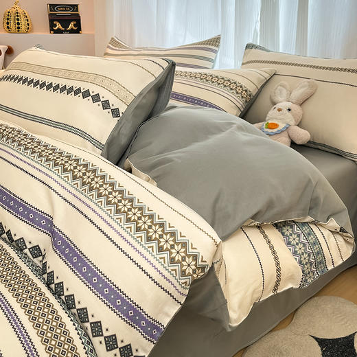 【限时秒杀】自然醒A类波西米亚全棉双层纱四件套HS（不参与优惠券） 商品图2