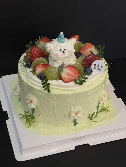 蛋糕定制—小狗的水果派对 商品图0