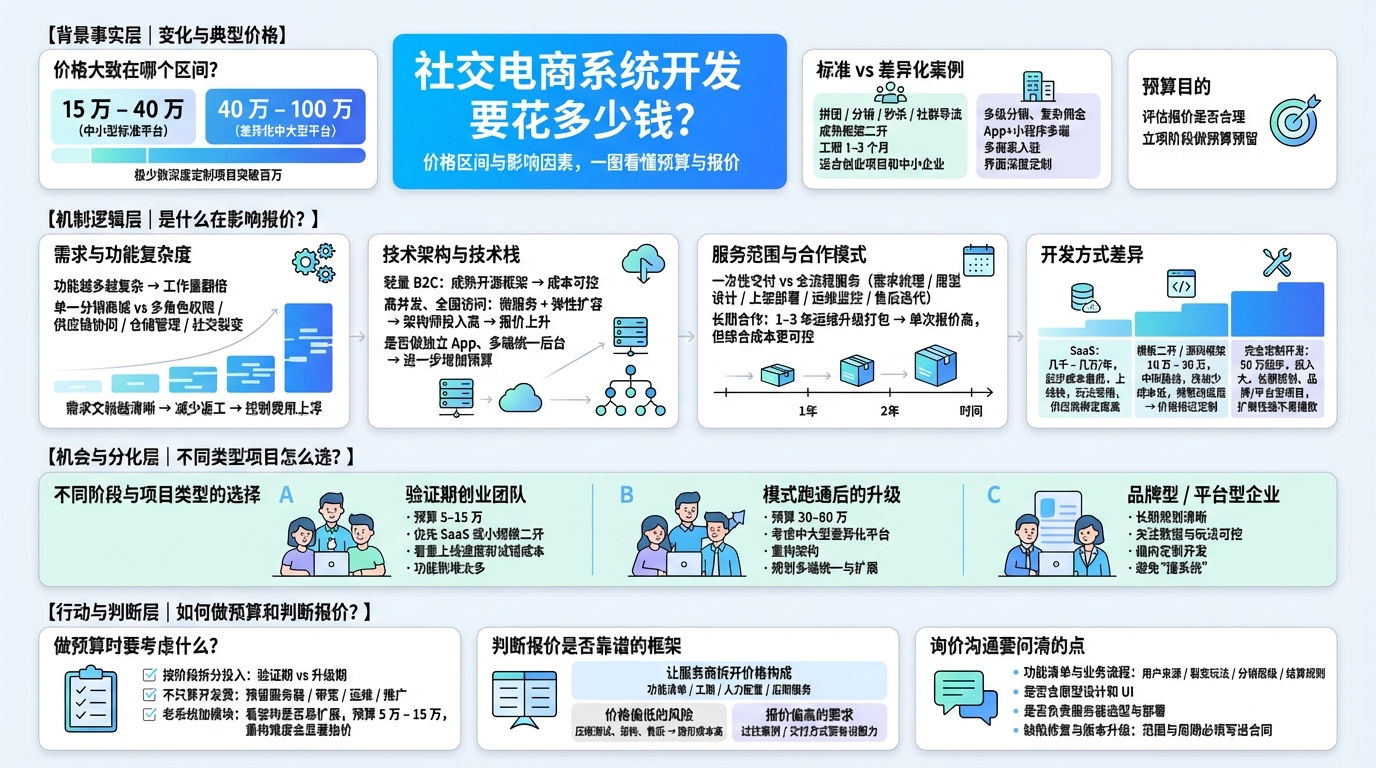社交电商系统开发大致要花多少钱？