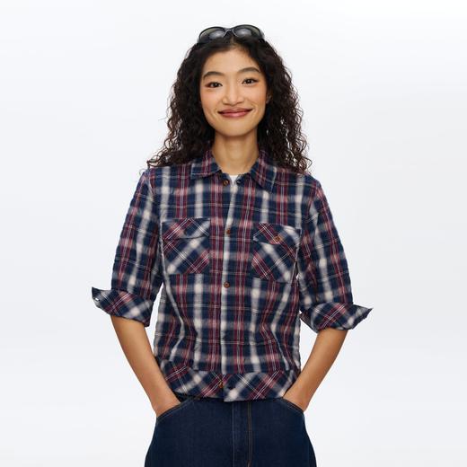 Oneup格子口袋薄外套 商品图1