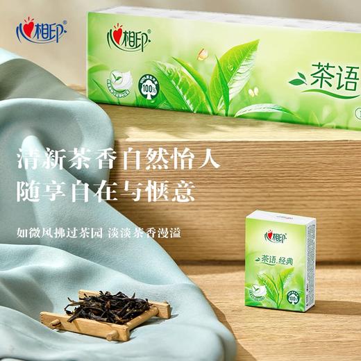 DH C1710（箱装）心相印茶语经典系列12包6条装四层纸手帕（音乐版）（7片/包） 商品图2