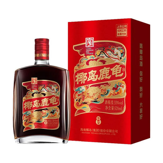 椰岛 佳品33度低糖型鹿龟酒 520ml/瓶 商品图0