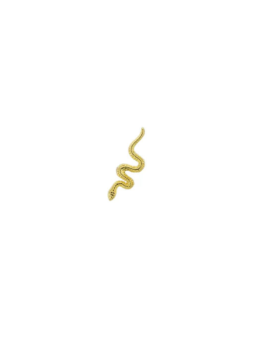 订购8周到｜MYA-BAY-SERPIENTE-金色 蛇形 耳钉 （单只）［比利时设计师］ 商品图0