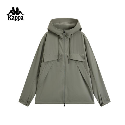 Kappa 卡帕背靠背2026新款挺阔抗皱休闲连帽防风衣K0G32FJ45 商品图0