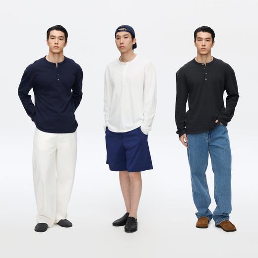 Oneup高捻40S亨利领长袖 商品图4