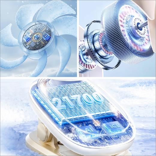 【1件包邮】映趣 夹子循环风扇005米色 100档无极变速，风力一档更比一档强甘肃/青海/内蒙古/新疆/西藏/宁夏/海南/港澳台不发货 商品图1