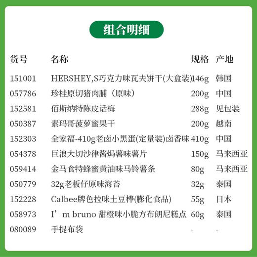 【春日限定】春暖花开踏青出游零食组合F-手提布袋款 商品图2