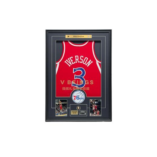 收藏系列 艾弗森 限量红 BEST 10/10 亲笔签名球衣 商品图0