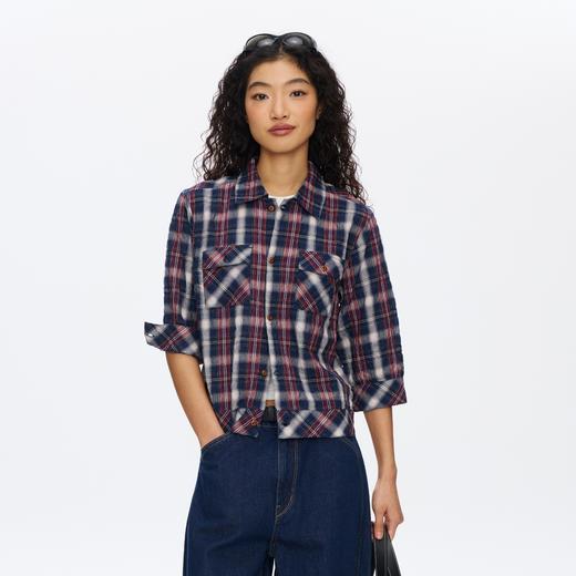 Oneup格子口袋薄外套 商品图0