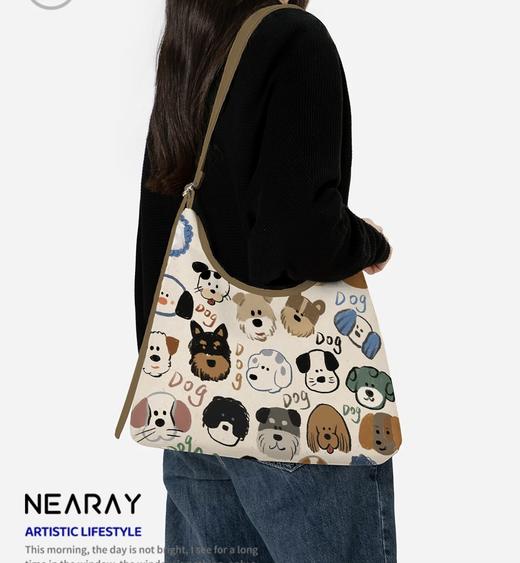 采绎来帆布单肩包 商品图1