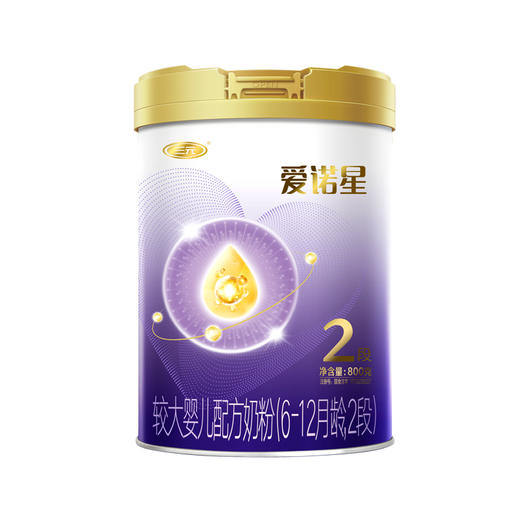 三元爱诺星较大婴儿配方奶粉2段800g 商品图0