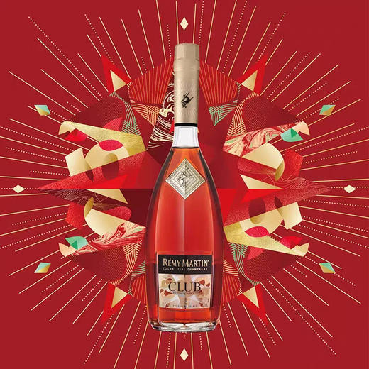人头马 CLUB香槟区干邑白兰地酒 700ml/盒 2023年春节礼盒 商品图1