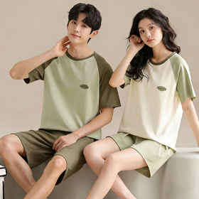 2026 新款 纯棉情侣睡衣 春夏短袖短裤可外穿家居服套装ZXFX2026