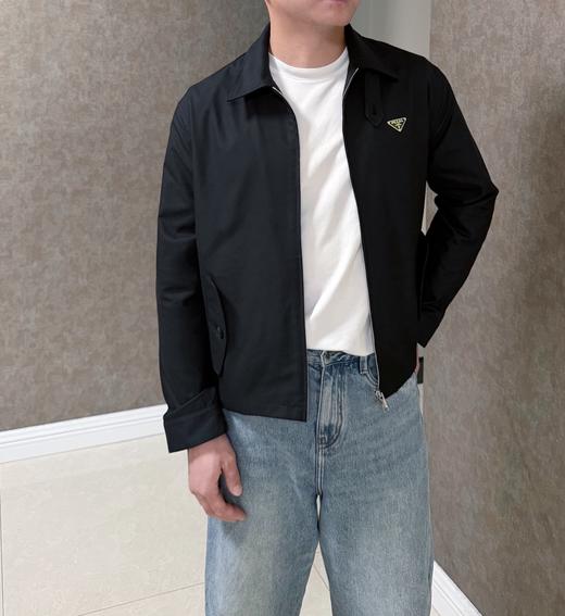 PLD 珐琅标翻领哈灵顿外套夹克 面料挺括板正 商品图6