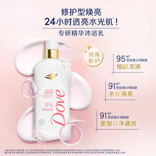 多芬（Dove）专研焕亮精华沐浴乳烟酰胺水光透亮 500g 商品图1