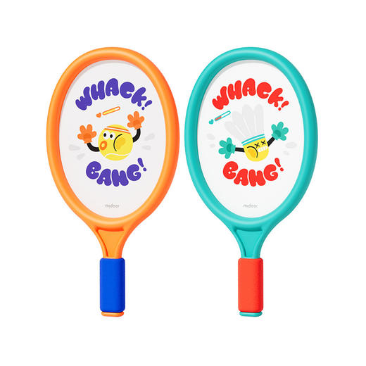 mideer弥鹿儿童2合1羽毛球拍室内网球轻便运动双拍小学生球类玩具 商品图4