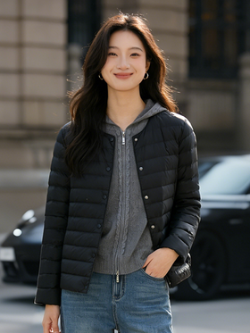 现货热销100+【保温层羽绒服】臣禾 无龄加分羽绒服 圆领/V领随心切换JZ244070252