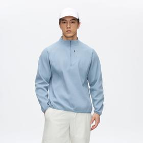 Oneup运动华夫格半拉链长袖