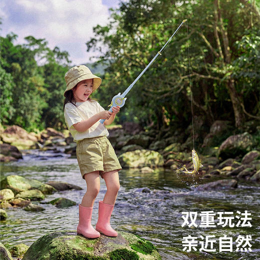 【26款二合一风筝】TOI图益儿童微风易飞手持风筝钓鱼二合一 商品图2