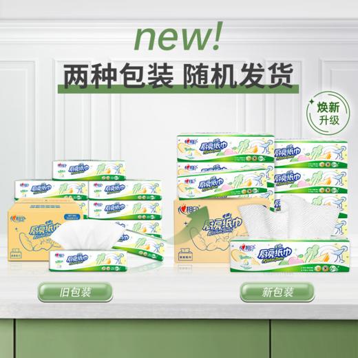 DH KDT360（箱装）心相印60抽9包塑装无印花厨房纸巾 商品图1