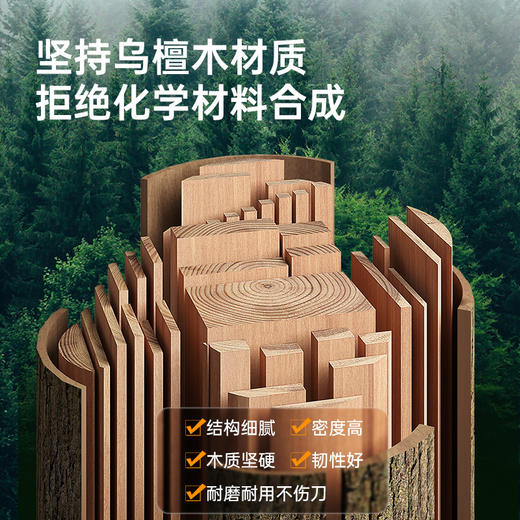 炊大皇乌檀木小熊砧板ZB01XX 商品图2