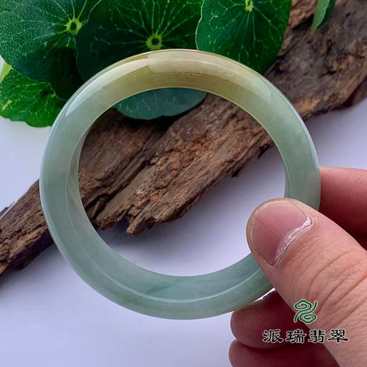 派瑞翡翠 翡翠手镯 糯种 黄翡 商品图3