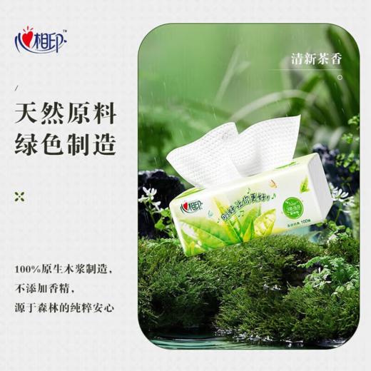 DH DT3100 （箱装）心相印茶语经典系列100抽三层塑装纸面巾18包/箱（M码） 商品图4