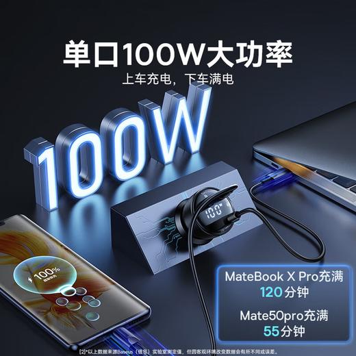 Baseus/倍思尊显数显PPS双路快充车载充电器U+C 100W 商品图6