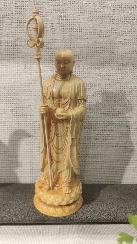 hongda地藏王°黄杨木摆件21*7cm 商品图0