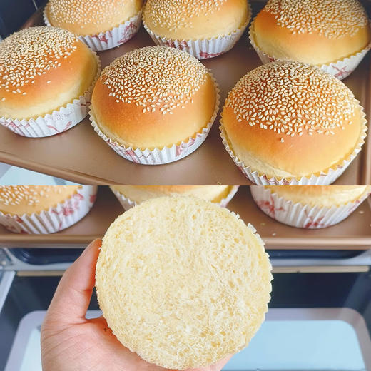 【面包系列】手作汉堡胚 | 松软回弹，是打造满分汉堡的理想基底 商品图2