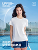五只白鹅🔥 爆款推荐→男女同款6201/6211 防晒锦纶小皱AB版薄荷凉感T恤 商品缩略图2