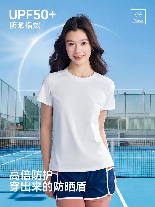 五只白鹅🔥 爆款推荐→男女同款6201/6211 防晒锦纶小皱AB版薄荷凉感T恤 商品图2