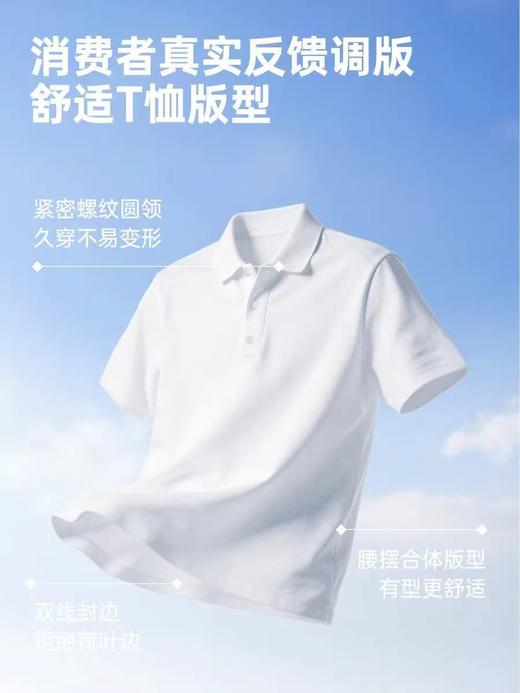五只白鹅🔥 爆款推荐→男女同款6501/6511锦纶小皱AB版薄荷凉感POLO衫 商品图4