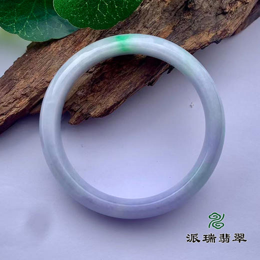 派瑞翡翠 翡翠手镯 糯种 春彩 商品图1